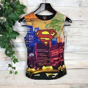Warner Bros Superman City Tank Top Shirt Small